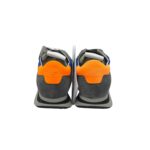 Sneakers Uomo Philippe Model In Tessuto Blu Camoscio Grigio Spoiler Arancio Fluo cod. TZLU WN56 - immagine 6