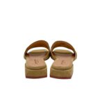 Ciabatta Lorenzo Mari InCamoscio Beige Fibbia Oro Tacco 3 cm art. Samu Mag 39 - immagine 5