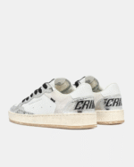Sneaker Donna Crime London Chelsea in Pelle Bianca con inserti Glitter Argento e back Bianco art. 20205PP7.25 - immagine 6