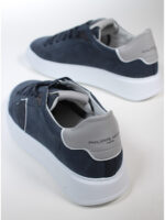Sneaker Uomo Philippe Model Temple in Pelle Nubuck Blu mod. BTLU NB26 - immagine 5