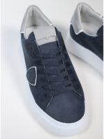 Sneaker Uomo Philippe Model Temple in Pelle Nubuck Blu mod. BTLU NB26 - immagine 3