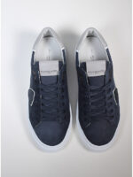 Sneaker Uomo Philippe Model Temple in Pelle Nubuck Blu mod. BTLU NB26 - immagine 4