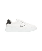 Sneaker Uomo Philippe Model Temple in pelle bianca con Spoiler Nero mod. BTLU VVC1