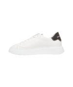 Sneaker Uomo Philippe Model Temple in pelle bianca con Spoiler Nero mod. BTLU VVC1 - immagine 3