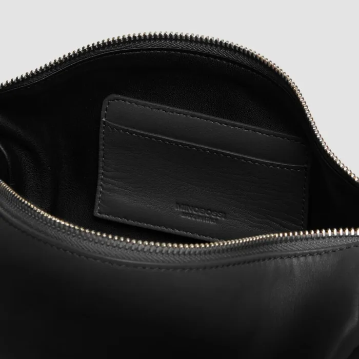 Borsa mini da polso Minobossi in Morbida Nappa Nera art. BRACELETJOYNAPPA, foto 3 di 5