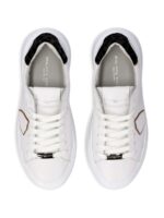 Sneakers Donna Philippe Model Temple In Pelle Bianca Spoiler Cavallino Animalier Grigio art. BTLD VA05 - immagine 4