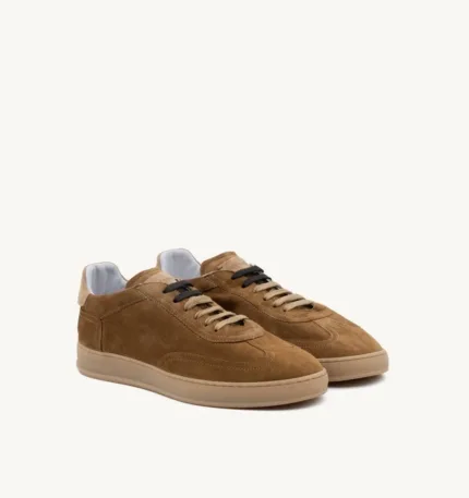 Sneakers Invernale Uomo Soldini In Pelle Scamosciata Cuoio art. Akira Bale Taffy