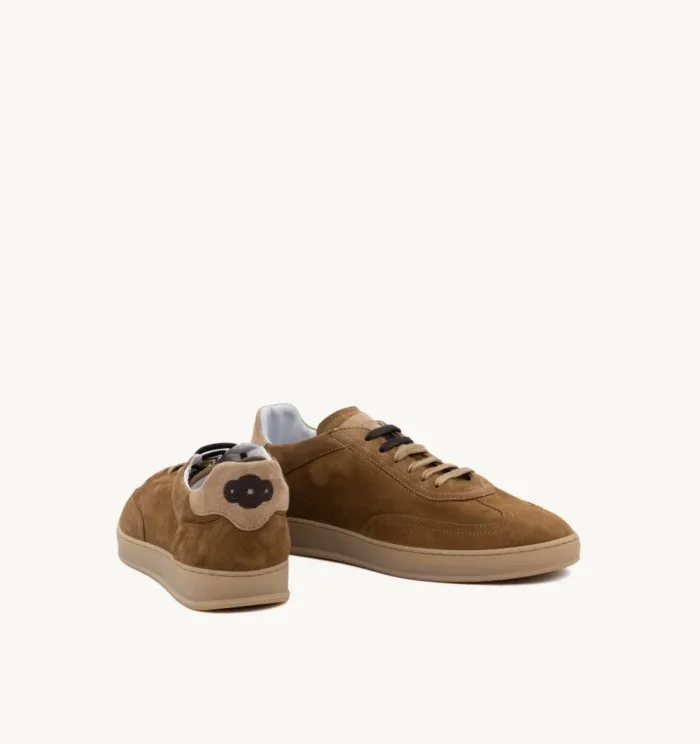 Sneakers Invernale Uomo Soldini In Pelle Scamosciata Cuoio art. Akira Bale Taffy, foto 3 di 3