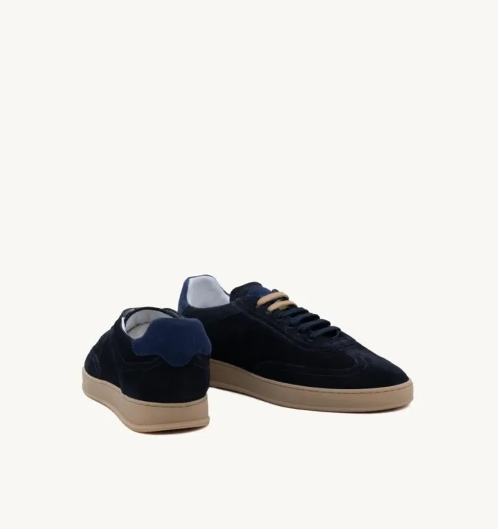 Sneakers Donna Soldini In Pelle Scamosciata Blu Navy Rive art. Akira Amalfi, foto 3 di 4