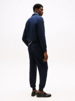Pantalone Tuta In Cotone Garzato Uomo Tommy Hilfiger Blu art. MW0MW37236 DW5 - immagine 4