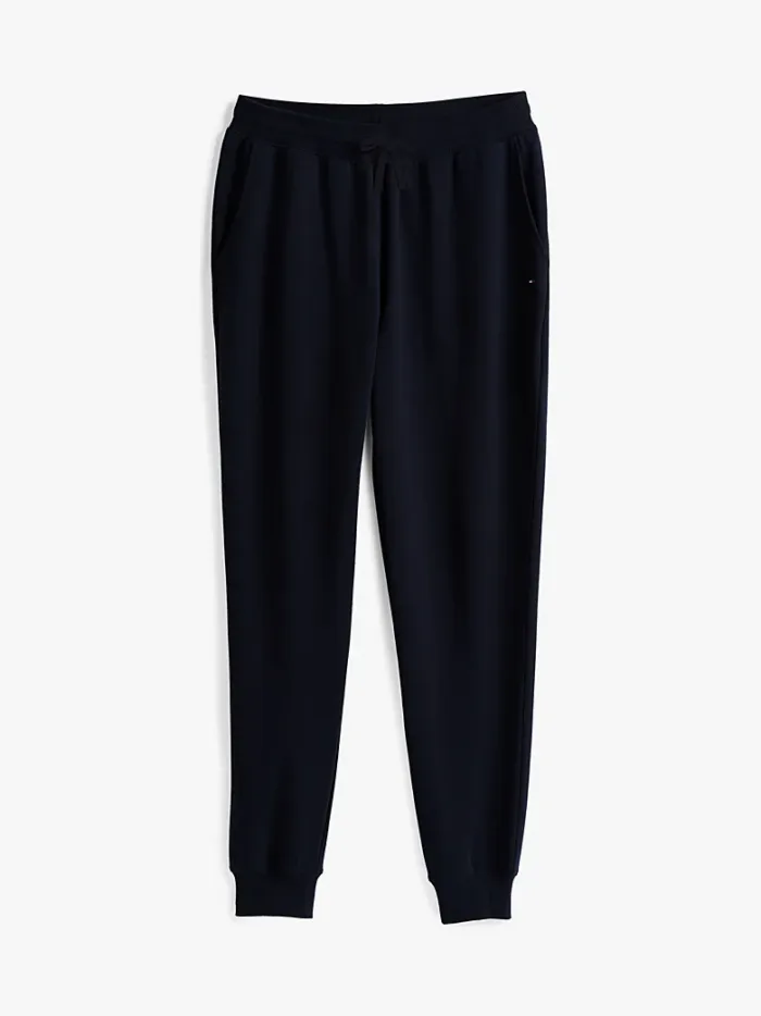 Pantalone Tuta In Cotone Garzato Uomo Tommy Hilfiger Blu art. MW0MW37236 DW5, foto 1 di 4