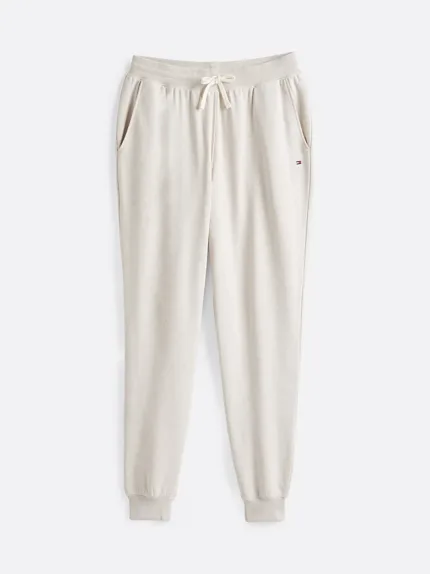 Pantalone Tuta In Cotone Garzato Uomo Tommy Hilfiger Beige Avorio art. MW0MW37236 ACG