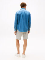 Camicia Jeans Uomo Tommy Hilfiger Regular Fit con Bottoni Automatici art. MW0MW39429 1A4 - immagine 3