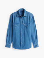 Camicia Jeans Uomo Tommy Hilfiger Regular Fit con Bottoni Automatici art. MW0MW39429 1A4