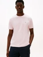 T-shirt Uomo Tommy Hilfiger Rosa con Logo Frontale art. MW0MW39995 TPB - immagine 3