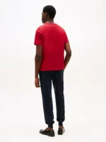 T-shirt Uomo Tommy Hilfiger Rossa con Logo Frontale art. MW0MW39995 XLD - immagine 4