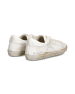 Sneakers Uomo Philippe Model Paris Prsx In Pelle Bianca Vintage cod. PRLU HE01 - immagine 3