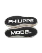 Sneakers Uomo Philippe Model Paris Prsx In Pelle Bianca, Linguetta In Camoscio Verde Spoiler Verde Fluo art. PRLU WX48 - immagine 6