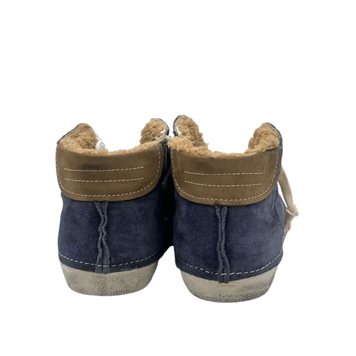 Sneakers Stivaletto Uomo Philippe Model Paris Prsx In Camoscio Blu ed Imbottitura Interna art. PRHU DGF4, foto 5 di 5