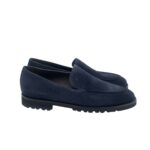 Mocassino Uomo Barrett In Camoscio Blu Con Fondo Gomma Antiscivolo Art. 242U042.2