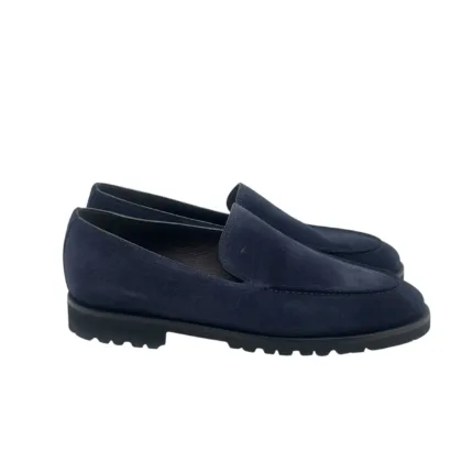 Mocassino Uomo Barrett In Camoscio Blu Con Fondo Gomma Antiscivolo Art. 242U042.2