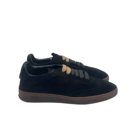 Sneakers Invernale Uomo Soldini In Pelle Scamosciata Nera art. Akira Amalfi Nero Nero