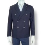 Giacca Doppiopetto Lardini in Lana Blu Art. CN6203EJ20 CN65502 860