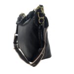 Borsa a Spalla a Tracolla Pollini in Pelle Martellata Nera e Stampa Heritage SC4563PP0NSA100A - immagine 2