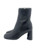 Tronchetto Halmanera in Pelle Nera Tacco 8 cm art. Dotty 16 Baron Nero - immagine 4