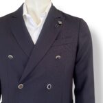 Giacca Doppiopetto Lardini in Lana Blu Art. CN6203EJ20 CN65502 860 - immagine 2