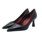 Décolleté Roberto Festa in Pelle di Agnello Nera Tacco 8 cm art. Kate - immagine 5