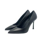 Decolletè Donna Sergio Levantesi in Pelle Nera con tacco a spillo 9 cm art. MUSA - immagine 5