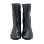 Tronchetto Halmanera in Pelle Nera Tacco 8 cm art. Dotty 16 Baron Nero - immagine 3