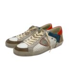 Sneakers Uomo Philippe Model Paris Prsx In Pelle Bianca e Dettagli Arancio art. PRLU XP08 - immagine 5