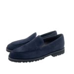 Mocassino Uomo Barrett In Camoscio Blu Con Fondo Gomma Antiscivolo Art. 242U042.2 - immagine 4