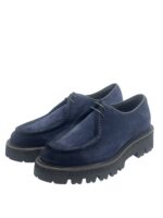 Derby Barrett Uomo con Cucitura sulla Vaschetta in Pelle Scamosciata Blu Fondo Gomma Ultralight art. 212U017.13 - immagine 5