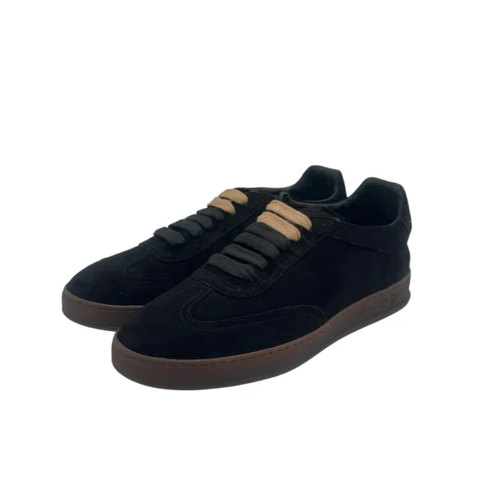 Sneakers Invernale Uomo Soldini In Pelle Scamosciata Nera art. Akira Amalfi Nero Nero, foto 4 di 6