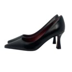 Décolleté Roberto Festa in Pelle di Agnello Nera Tacco 8 cm art. Kate - immagine 4