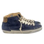 Sneakers Stivaletto Uomo Philippe Model Paris Prsx In Camoscio Blu ed Imbottitura Interna art. PRHU DGF4