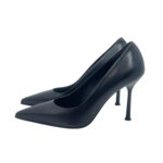 Decolletè Donna Sergio Levantesi in Pelle Nera con tacco a spillo 9 cm art. MUSA - immagine 4