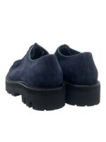 Derby Barrett Uomo con Cucitura sulla Vaschetta in Pelle Scamosciata Blu Fondo Gomma Ultralight art. 212U017.13 - immagine 6