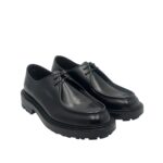 Derby Barrett Uomo con Cucitura sulla Vaschetta in Pelle Nera Fondo Commander art. 222U048.9 - immagine 2