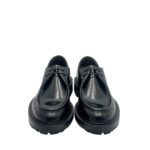 Derby Barrett Uomo con Cucitura sulla Vaschetta in Pelle Nera Fondo Commander art. 222U048.9 - immagine 3
