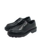 Derby Barrett Uomo con Cucitura sulla Vaschetta in Pelle Nera Fondo Commander art. 222U048.9 - immagine 5