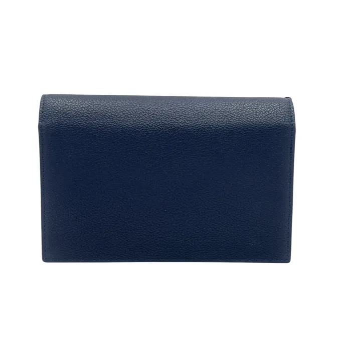 Pochette Pollini in Pelle Martellata Blu e Dettagli Oro Specchio Interno SC5306PP0NSA0750, foto 4 di 4