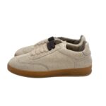 Sneakers Invernale Donna Soldini in Lanetta  Beige art. Akira Donald Bianco Bianco - immagine 3