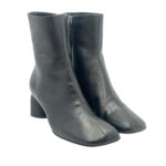 Tronchetto Halmanera in Pelle Nera Tacco 6 cm art. Dara 16 Baron Nero - immagine 2