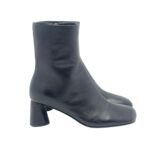 Tronchetto Halmanera in Pelle Nera Tacco 6 cm art. Dara 16 Baron Nero