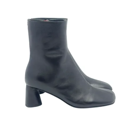 Tronchetto Halmanera in Pelle Nera Tacco 6 cm art. Dara 16 Baron Nero