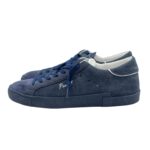 Sneakers Uomo Philippe Model Paris Prsx In Pelle Blu, Linguetta In Camoscio art. PRLU NT04 - immagine 5